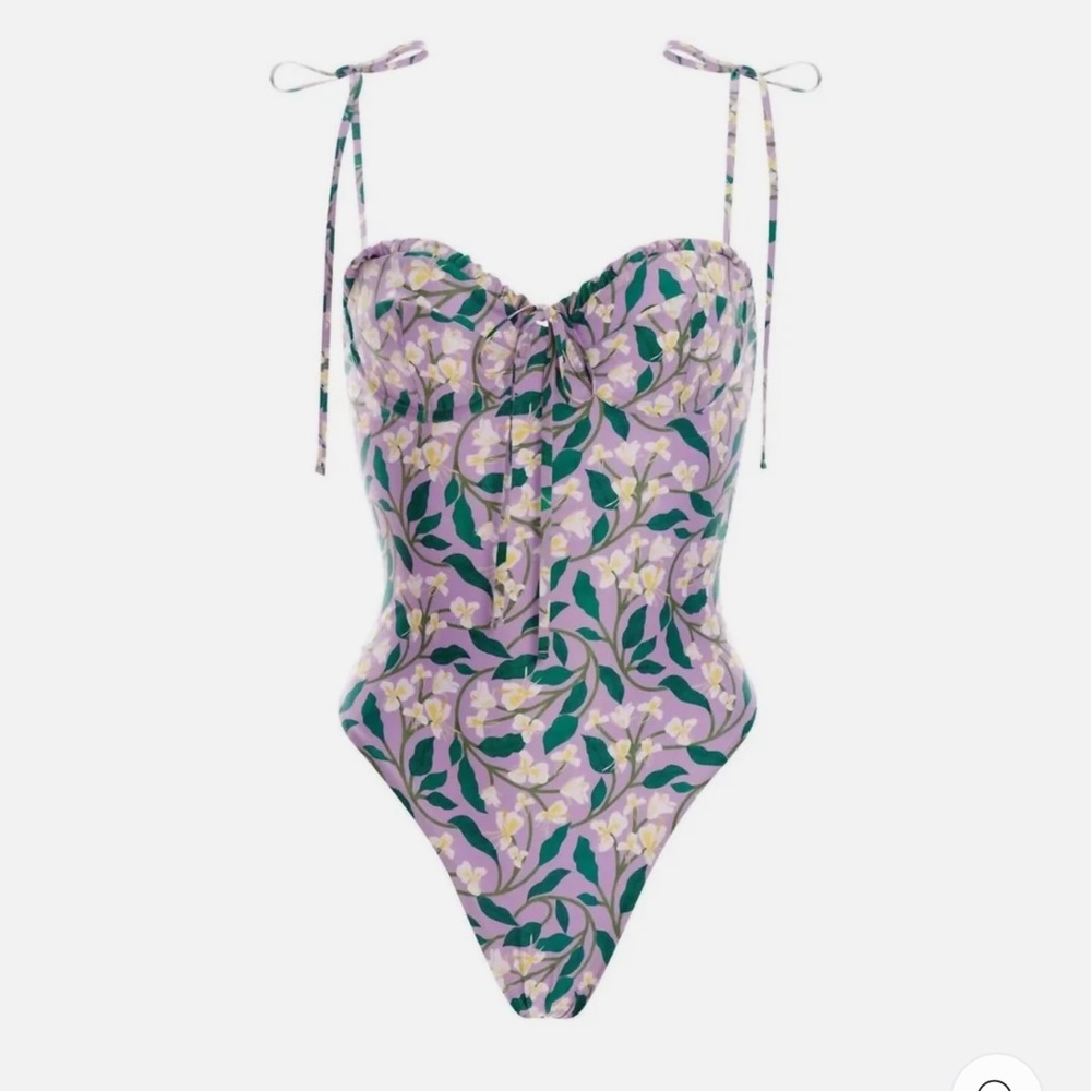 AGUA BENDITA  Ebanos Dos Gardenias One-Piece In Lilac swimsuit one piece medium
